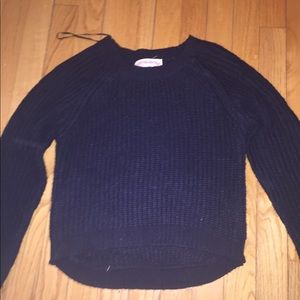 Black Cropped Sweater